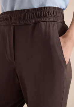 Mid Waist Slim Leg Hose im Casual Fit