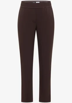 Mid Waist Slim Leg Hose im Casual Fit