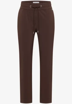 Mid Waist Slim Leg Hose im Casual Fit