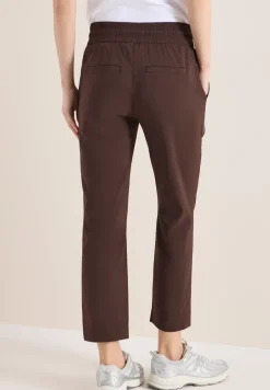 Mid Waist Slim Leg Hose im Casual Fit