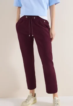 Mid Waist Slim Leg Hose im Casual Fit