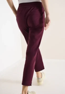 Mid Waist Slim Leg Hose im Casual Fit