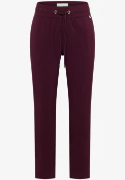 Mid Waist Slim Leg Hose im Casual Fit