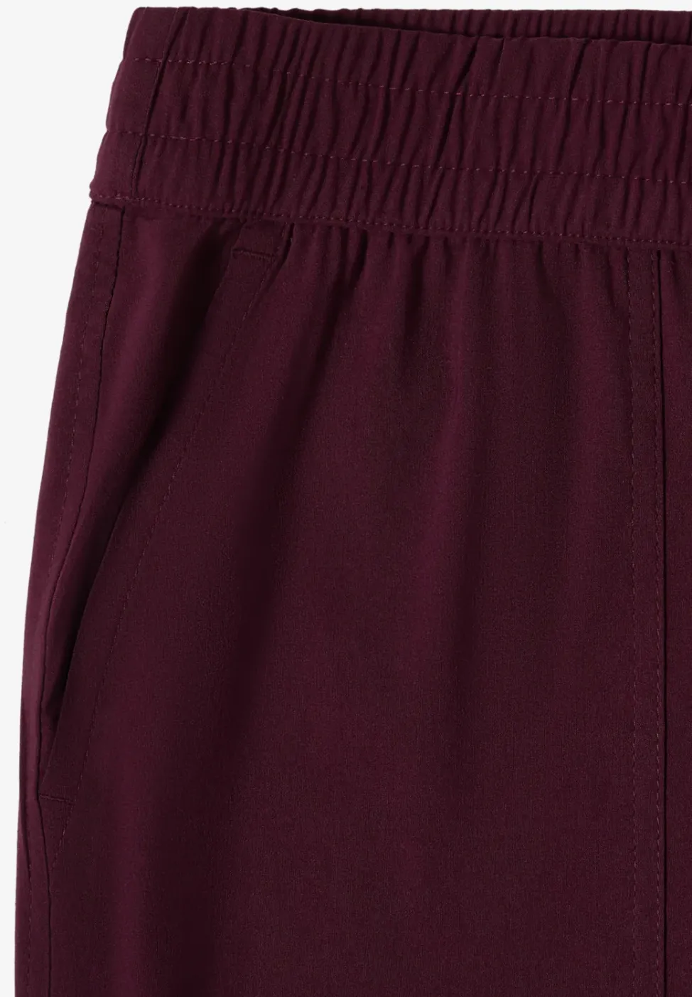 Mid Waist Slim Leg Hose im Cargo-Look