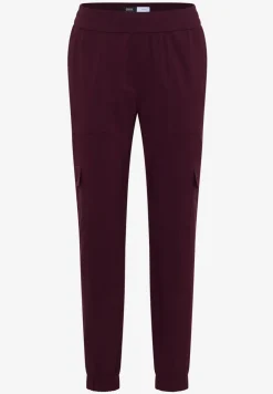 Mid Waist Slim Leg Hose im Cargo-Look