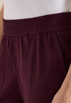 Mid Waist Slim Leg Hose im Cargo-Look
