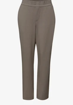 Mid Waist Slim Leg Hose im Loose Fit