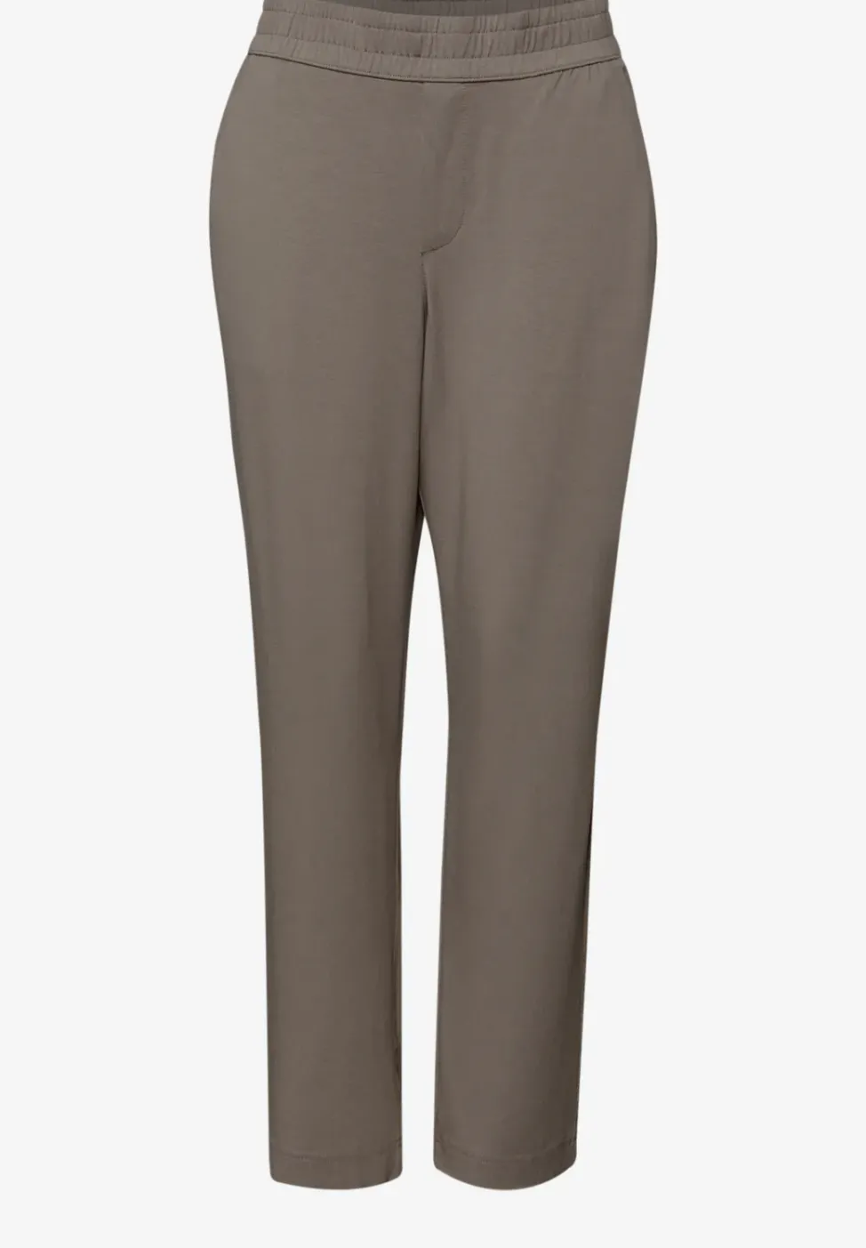 Mid Waist Slim Leg Hose im Loose Fit