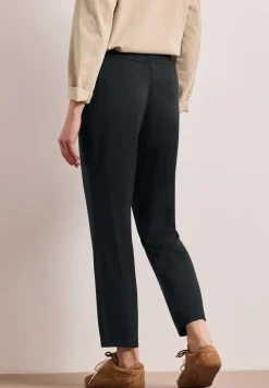 Mid Waist Slim Leg Hose im Loose Fit