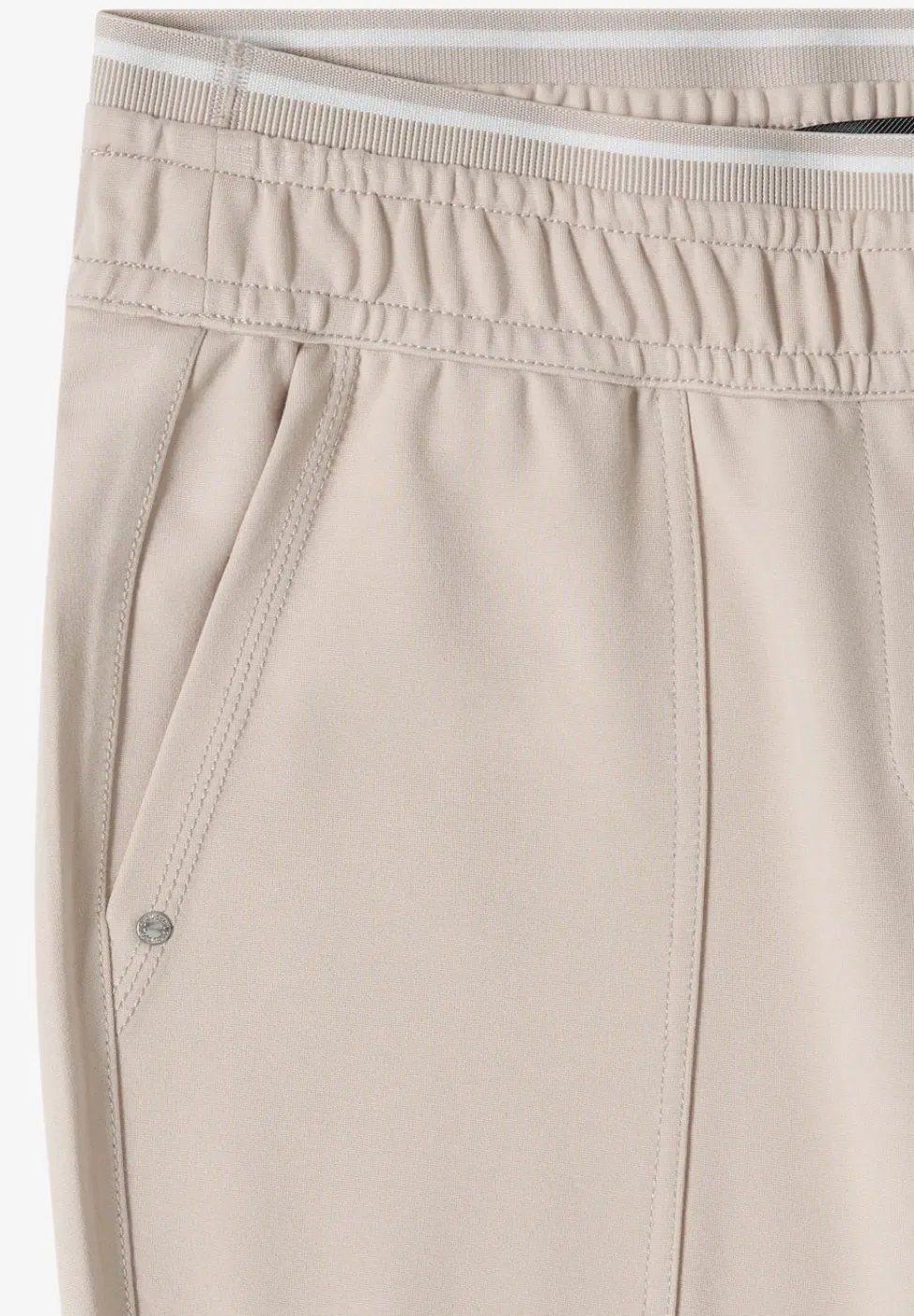 Mid Waist Slim Leg Hose im Casual Fit