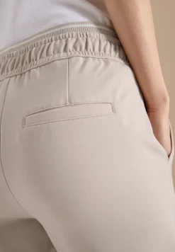 Mid Waist Slim Leg Hose im Casual Fit