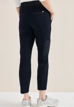 Mid Waist Slim Leg Hose im Casual Fit