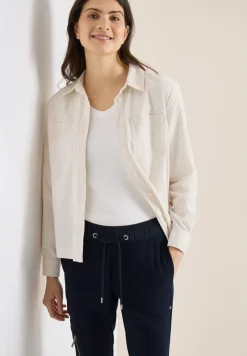 Mid Waist Slim Leg Hose im Casual Fit
