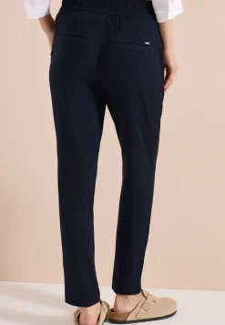Mid Waist Slim Leg Hose im Casual Fit