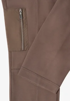 Mid Waist Slim Leg Hose im Casual Fit