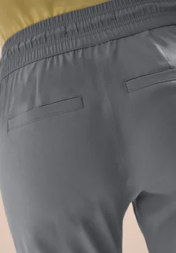 Mid Waist Slim Leg Hose im Casual Fit