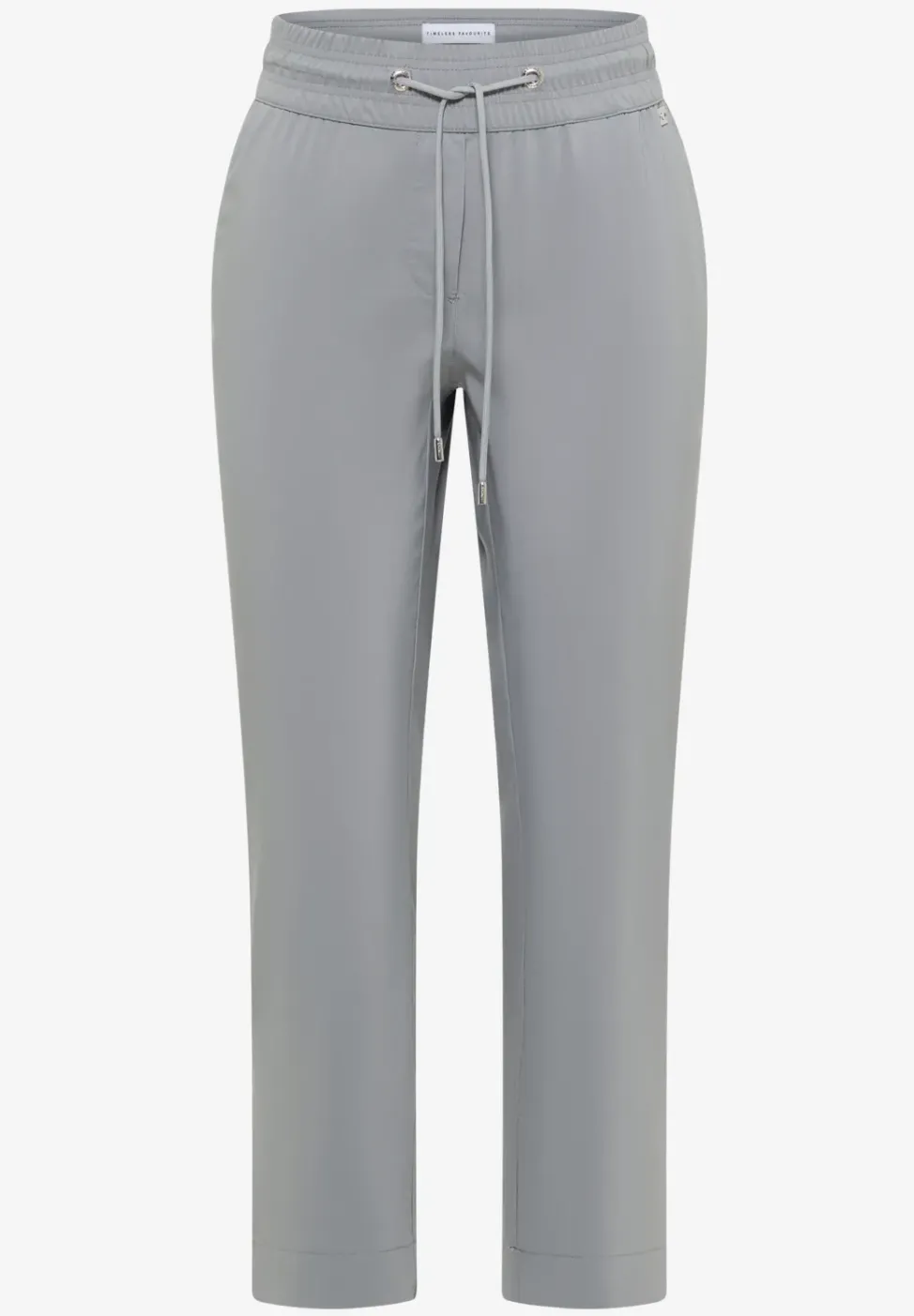 Mid Waist Slim Leg Hose im Casual Fit
