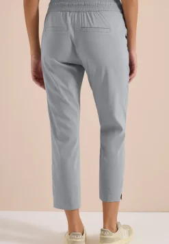 Mid Waist Slim Leg Hose im Casual Fit