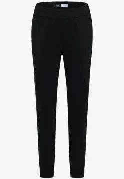 Mid Waist Slim Leg Hose im Cargo-Look