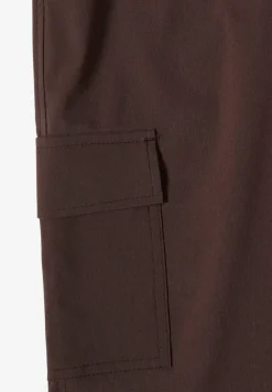 Mid Waist Slim Leg Hose im Cargo-Look