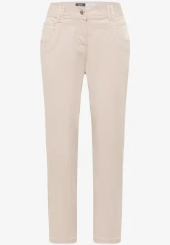 Mid Waist Slim Leg Hose im Casual Fit