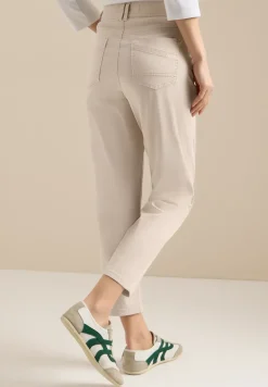 Mid Waist Slim Leg Hose im Casual Fit