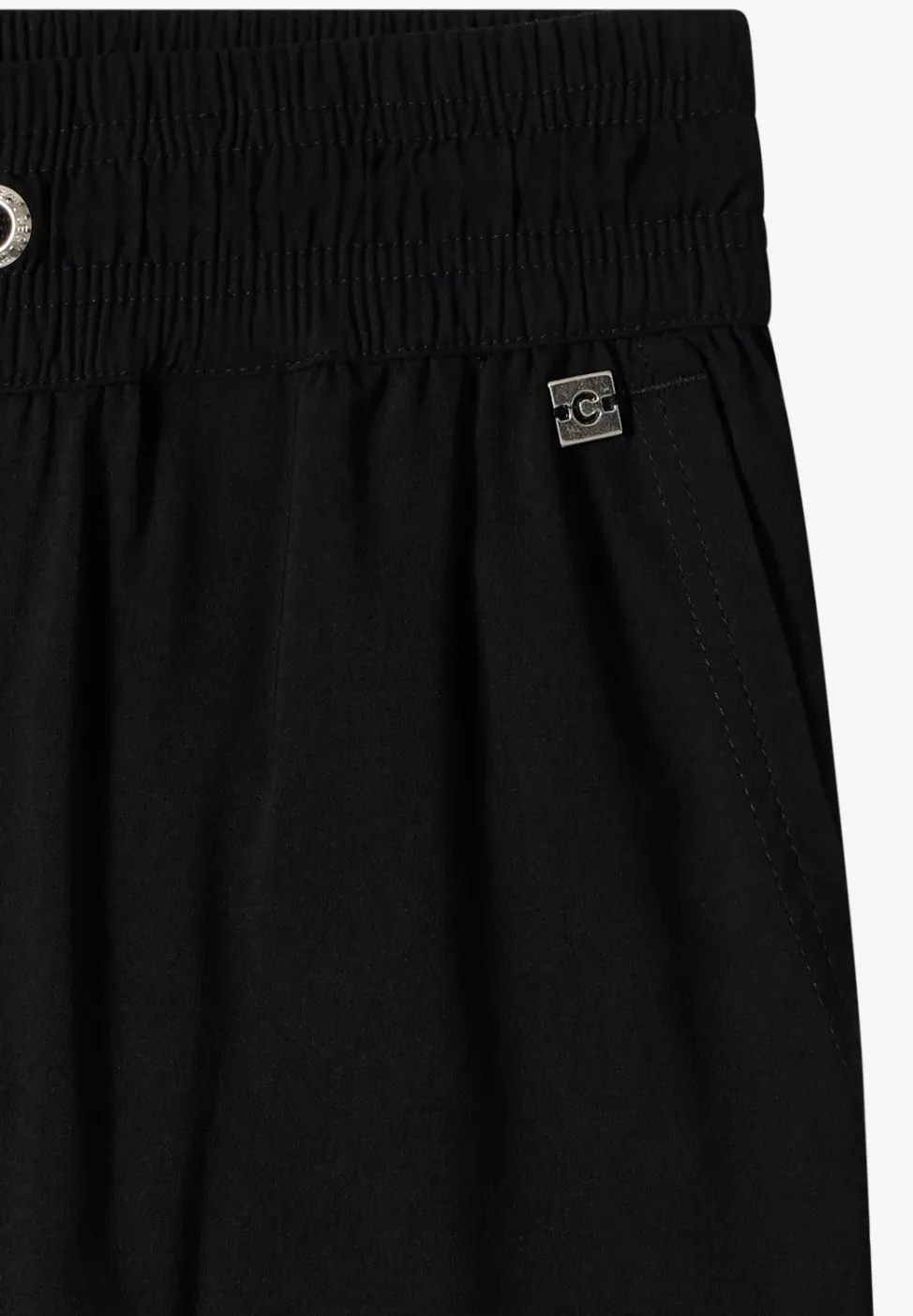 Mid Waist Slim Leg Hose im Casual Fit
