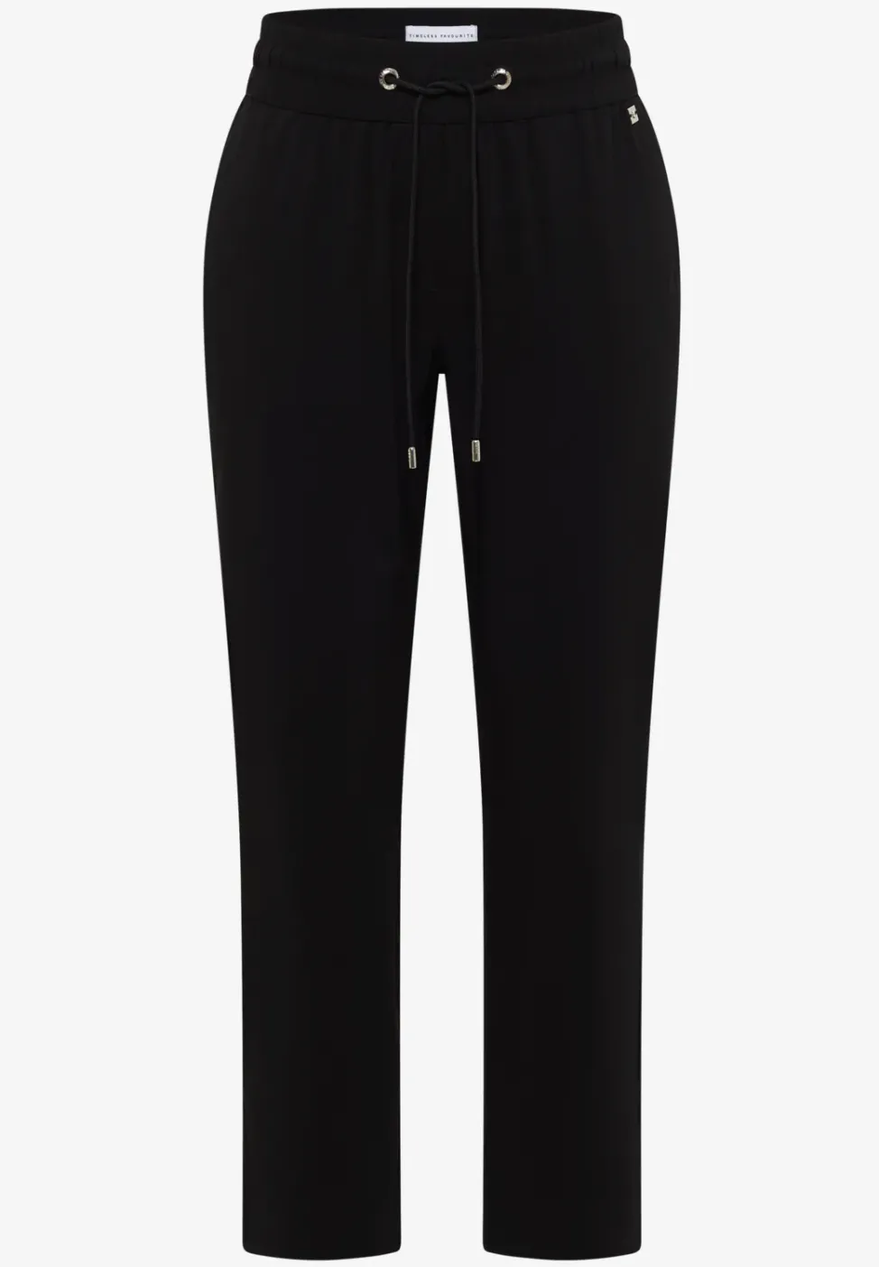 Mid Waist Slim Leg Hose im Casual Fit