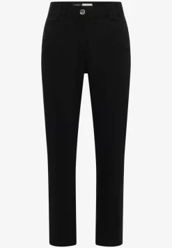 Mid Waist Slim Leg Hose im Casual Fit