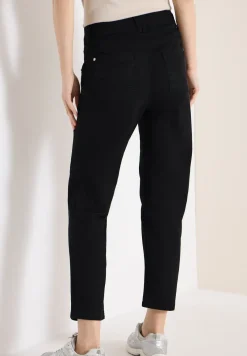 Mid Waist Slim Leg Hose im Casual Fit