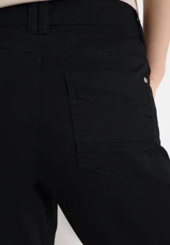 Mid Waist Slim Leg Hose im Casual Fit