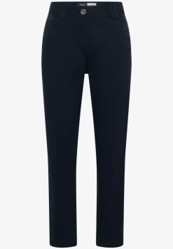 Mid Waist Slim Leg Hose im Casual Fit