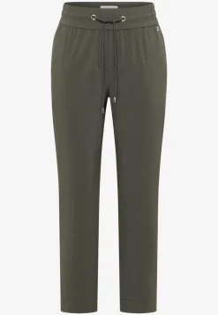 Mid Waist Slim Leg Hose im Casual Fit