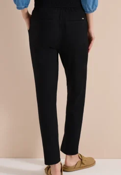 Mid Waist Slim Leg Hose im Casual Fit