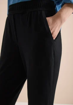 Mid Waist Slim Leg Hose im Casual Fit