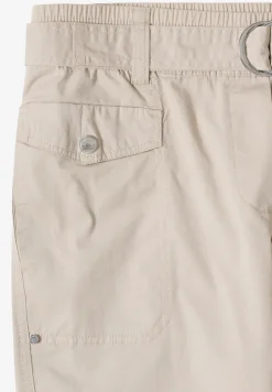 Mid Waist Slim Leg Hose im Loose Fit