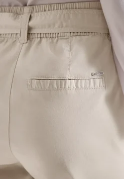 Mid Waist Slim Leg Hose im Loose Fit