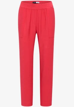 Mid Waist Slim Leg Hose im Loose Fit