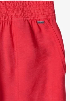 Mid Waist Slim Leg Hose im Loose Fit