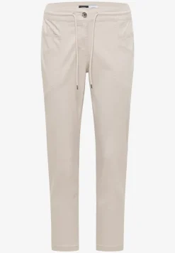 Mid Waist Slim Leg Hose im Washed-Look