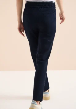 Mid Waist Slim Leg Hose im Casual Fit
