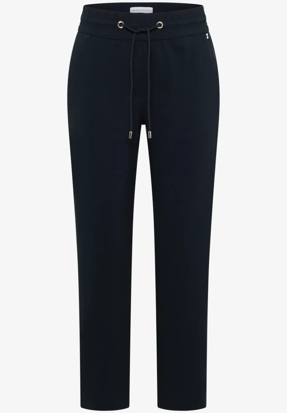 Mid Waist Slim Leg Hose im Casual Fit
