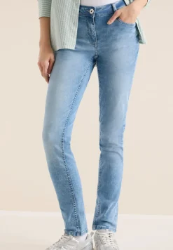 Mid Waist Slim Leg Jeans im Slim Fit