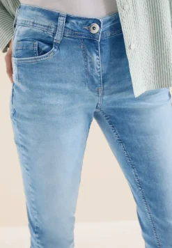 Mid Waist Slim Leg Jeans im Slim Fit