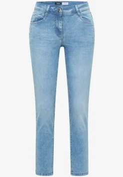 Mid Waist Slim Leg Jeans im Slim Fit