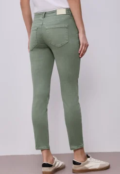 Mid Waist Slim Leg Jeans im Casual Fit