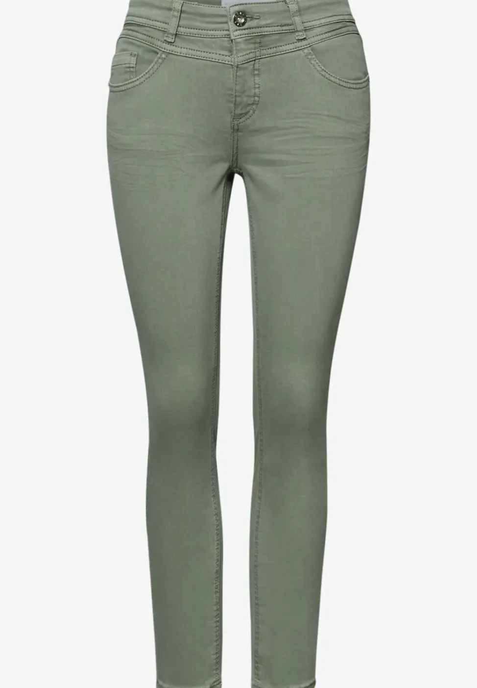Mid Waist Slim Leg Jeans im Casual Fit