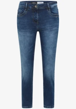 Mid Waist Slim Leg Jeans im Casual Fit