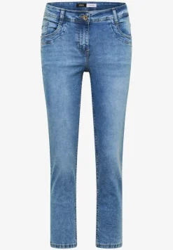 Mid Waist Slim Leg Jeans im Casual Fit
