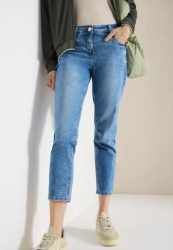 Mid Waist Slim Leg Jeans im Casual Fit